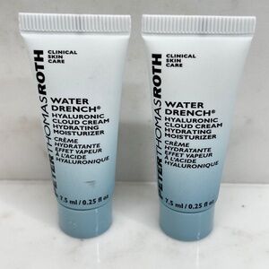 2x Peter Thomas Roth Water Drench Hyaluronic Moisturizer Minis - Total 0.5 fl oz